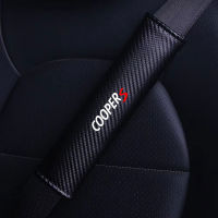 2PCS Car Seat Belt Cover Car Safety Belt Cushion Driver Shoulder Protector For BMW Mini Cooper One S JCW R55 Car Seatbelt Pads Seat Covers