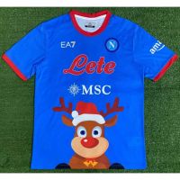 2022 2023 ล่าสุด เสื้อกีฬาแขนสั้น ลายทีมชาติฟุตบอล Naples Christmas Board 2022-23