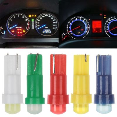 10 PCs T5 COB LED Car Lights Instrument Panels Bulbs Low Power 1SMD Auto Dashboard Gauge Instrument Switch Lamp Bulbs Wedge 12V
