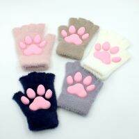 Silicone Claw Gloves Fingerless Hand Sleeves Knitted Mittens Supplies