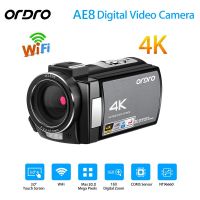 Ordro 30MP AE8 HDV UHD 4K WiFi 16X ซูมกล้องไนท์วิชั่น IR DV กล้องวิดีโอดิจิตอล AE8 Ordro