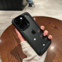 {OLI STUDIO} ใสดูหรูหราเคสสำหรับ Iphone 14 13 12 11 Pro Max Plus X XS XR 7 8 SE กันกระแทกแข็งแกร่งฝาแข็งเคสโทรศัพท์มือถือขอบซิลิโคนอ่อน