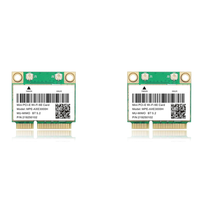 2X WiFi 6E 2400Mbps AX210 MPE-AXE3000H Wireless PCI-E Card for BT 5.2 802.11AX 2.4G/5G/6Ghz Wlan Network Card Adapter