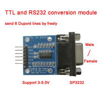 TTL ke RS232 penukaran bersama lelaki dan perempuan RS232 ke TTL modul Serial Port Level penukaran SP3232