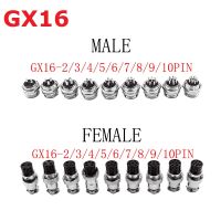 1PC GX16 2/3/4/5/6/7/8/9/10Pin 16 มม.หญิงชายส่วนลวดแผงปลั๊กวงกลมซ็อกเก็ต-rfwerjhnbs