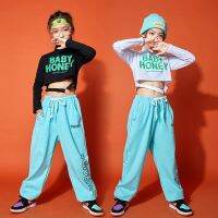 [COD] hip-hop exposed navel short loose trousers dance practice performance tide suit