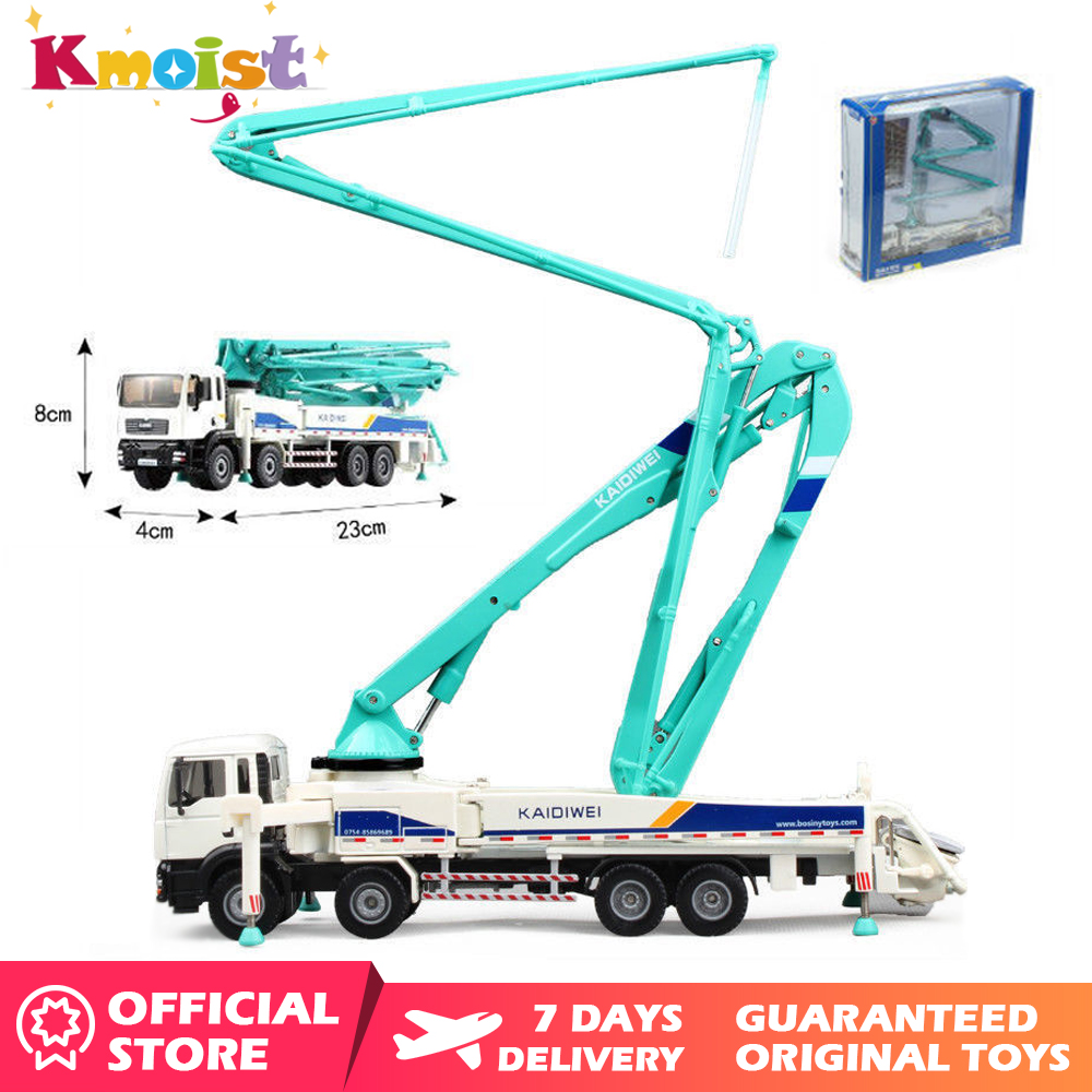 KDW Diecast Construction dump truck with crane loader 1/50 1/55 