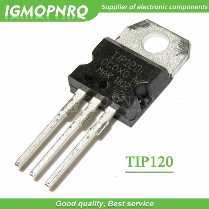 10PCS TIP120 TO 220 Darlington Complementary   Transistor New Original Free Shipping