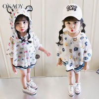 OKADY Girls Sun Protection Clothing ใหม่เครื่องปรับอากาศเสื้อโค้ทบาง