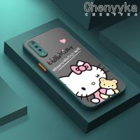 Chenyyka เคสปลอกสำหรับ VIVO S1 S1 Pro เคสกรณีการ์ตูนน่ารักคิตตี้แมวฝ้าใสฮาร์ดโทรศัพท์ปลอกสาวหวานกันกระแทกซิลิโคนเต็มปกหลังกล้องป้องกันกรณี