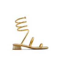 ALDO SPINNA Women Heeled Sandals-Gold