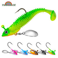 Twister.CK 5 PCs Jig Heads Swimbait Underspin Jig Heads Hooks With Spinner Blade For Bass Trout Salmon Saltwater Freshwater