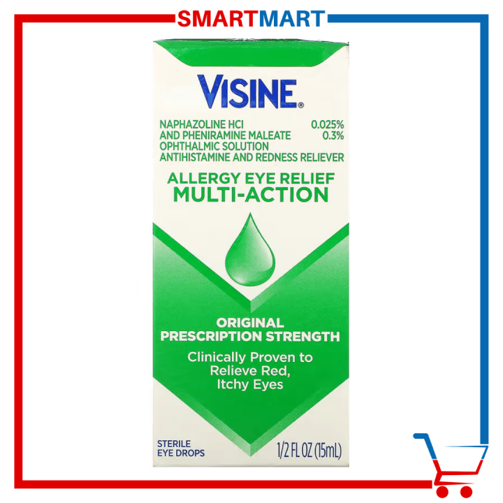 Visine Allergy Eye Relief MultiAction Eye Drops 1/2 fl oz 15 ml