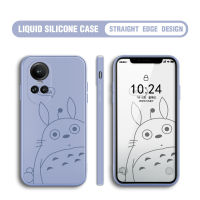 GGK เคสสำหรับ OPPO Reno10 Pro 5G Ghibli Miyazaki Hayao เพื่อนบ้านเคสโทรศัพท์ของฉันปลอกซิลิโคนของเหลวทรงสี่เหลี่ยมดั้งเดิมคลุมทั้งหมดเคสป้องกันทนแรงกระแทกกล้อง