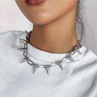 Fashion Harajuku Wire Thorn Iron Unisex Necklaces Hip-Hop Gothic Jewelry Female Barbed Wire Small Thorn Chain Collar Gift Fashion Chain Necklaces