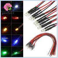 PAS 10pcs G63 สำหรับ 1/10 สีแดงสีขาวสีเหลือง 1/14 Tamiya ไฟ LED 3mm 12V ไฟรถบรรทุก RC ของเล่นรถดริฟท์