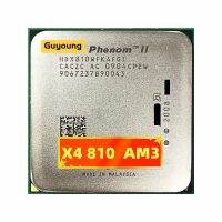 Phenom II X4 810X810 2.6 GHz 95W Quad-Core Quad-Thread เครื่องประมวลผลซีพียู HDX810WFK4FGI ซ็อกเก็ต AM3