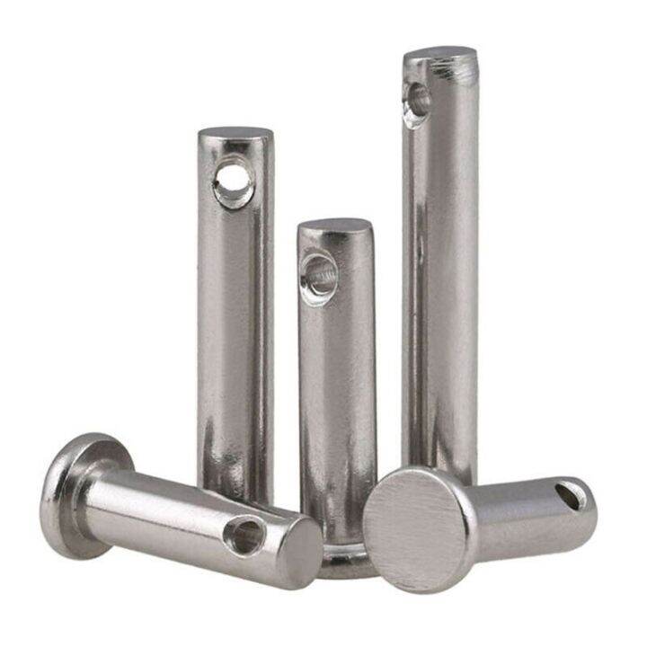 locating-pins-shaft-m3-m4-m5-m6-m8-m10-flat-head-cylindrical-dowel-pins-with-hole-304-a2-stainless-steel