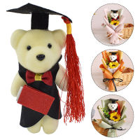 Qifull 24pcs Mini Plush Bear ยัดไส้ตุ๊กตาสัตว์ตุ๊กตาหมีหมีการตกแต่งช่อดอกไม้