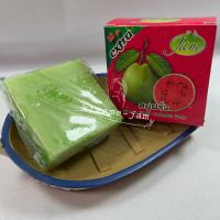 ⚡FLASH SALE⚡♡พร้อมส่ง JAM * 1ก้อน *   สบู่ฝรั่ง Guava Gluta Collagen Soap สบู่ในตำนาน ขนาด 65กรัม