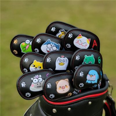 2023№㍿☑ Cute cartoon male woman general model of core set of golf clubs set of rod head ball head protective cap