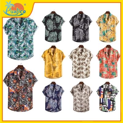 CODTheresa Finger New Fashion Mens Hawaiian Shirt Summer Ethnic Short Sleeve Shirt Loose Casual Cotton Linen Shirt Men Blouse Streetwear Shirt Beach