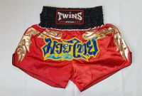 กางเกงมวย Twins Special Thai Boxing Shorts - TBS -Red/Black