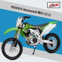 ? โมเดลรถ ของขวัญสำหรับเด็ก Meritor figure 1:12 Kawasaki KX450F cross-country motorcycle simulation model