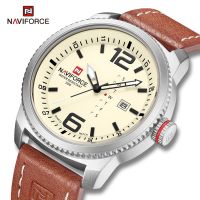 [Aishang watch industry]NAVIFORCE ชายนาฬิกาสบายๆกีฬาวันและวันที่แสดงนาฬิกาข้อมือควอตซ์นาฬิกาหน้าปัดใหญ่ด้วยมือส่องสว่าง Relógio Masculino