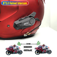 Bluetooth 5.0 Moto Intercom Helmet Headset Wireless Handsfree Stereo Motorcycle Helmet Headphones MP3 Speaker 30M Walkie