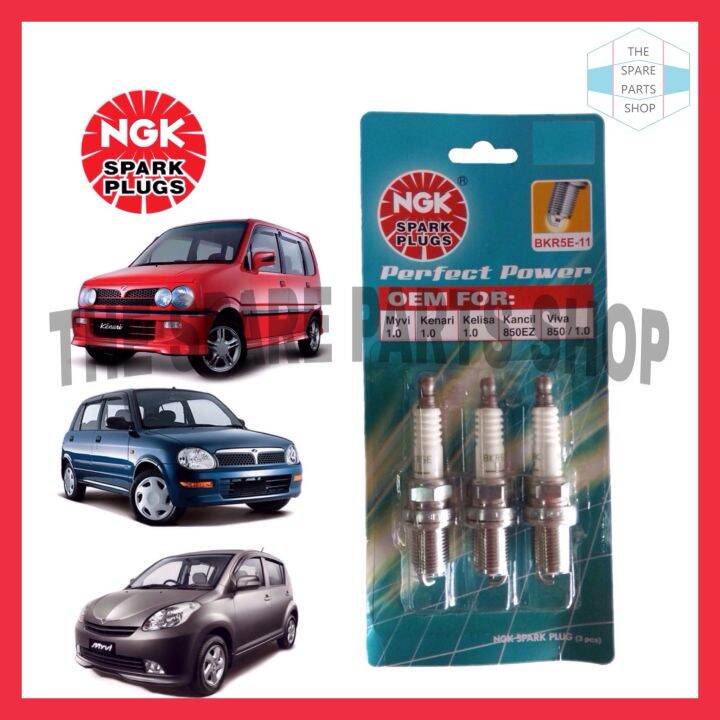 PERODUA KELISA KENARI MYVI 1.0 NGK SPARK PLUG BKR5E11BP3 1SET 100