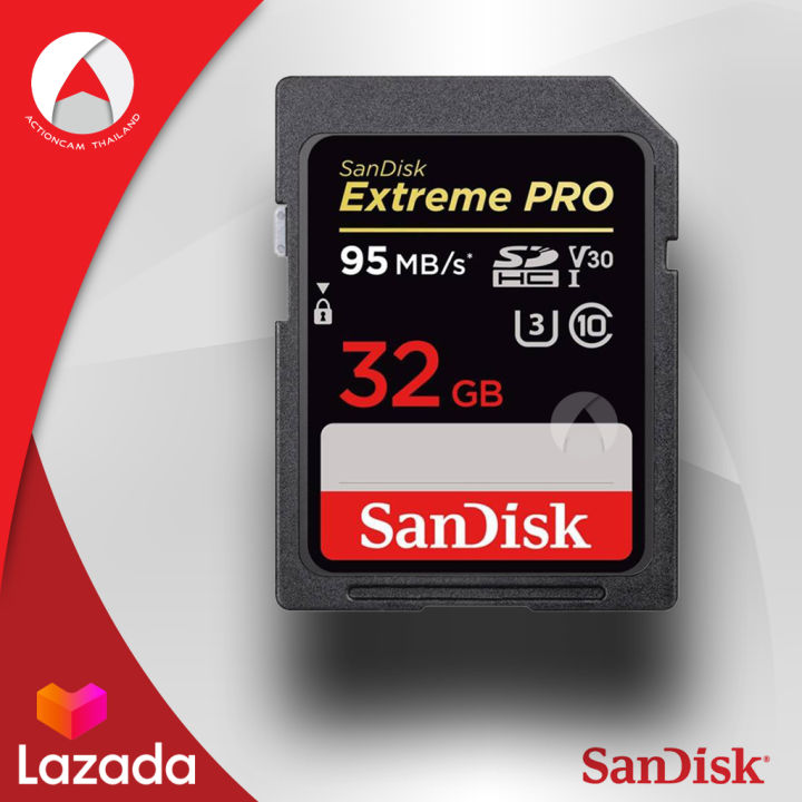 sandisk-extreme-pro-sd-card-32gb-sdhc-ความเร็ว-อ่าน-95mb-s-เขียน-90mb-s-sdsdxxg-032g-gn4in-เมมโมรี่-การ์ด-แซนดิส-กล้อง-ถ่ายภาพ-ถ่ายรูป-ถ่ายวีดีโอ-กล้องdslr-รับประกัน-lifetime-โดย-synnex