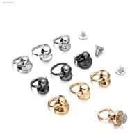 ☑﹍ 5pcs Metal Ball Post With O Ring Studs Rivets Nail Screwback Round Head Spots Spikes Leather Craft phone case decor Accessories