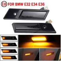 Side Marker Turn Signal Light For BMW 3 5 7 Series E32 E34 E36 1990-1996 LED Sequential Lamp Dynamic Blinker Indicator