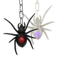 Halloween Spider Lights Scary Glowing Spider Tricky Decor Mysterious Atmosphere Decoration Supplies for Window Ceiling Wall and Door regular