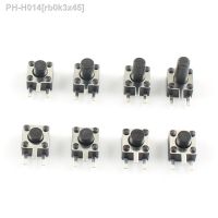 50pcs Micro Switch 4.5x4.5 3P Button Momentary Tactile Tact Push 3 Pin DIP Rgiht Angle 4.5x4.5x3.8/4.3/4.5/4.8/5/6/7/8 mm