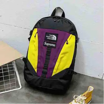 Supreme The North Face Expedition Backpack Sulphur  The north face, Purple  backpack, Supreme backpack