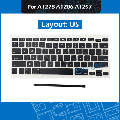 ใหม่ AP02 Keycap ชุด US UK ฝรั่งเศสรัสเซียเยอรมันเดนมาร์กสวีเดนสำหรับ MacBook Pro A1278 A1286 A1297 เปลี่ยน Keycaps-iewo9238