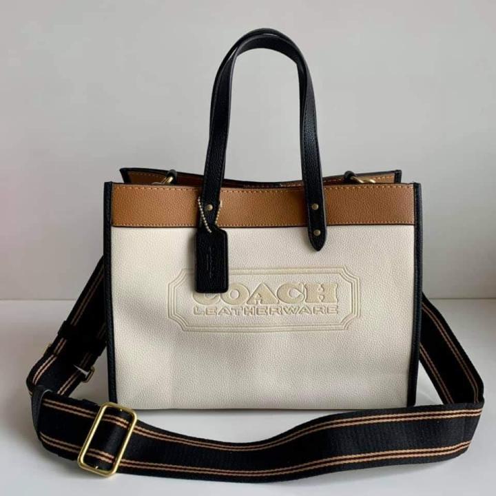 Coach Field 30 Colorblock With Coach Badge Tote (Totes)