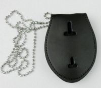 tomwang2012. US Police Badge Holder With Neck Chain Belt Clip-Us Leather Badge Holder