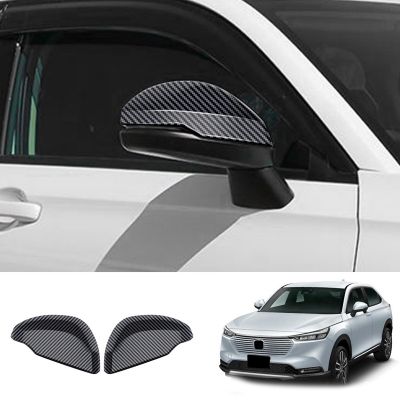 Car Rearview Side Glass Mirror Cover Trim Frame Side Mirror Caps for Honda HRV HR-V Vezel 2021 2022