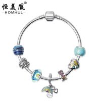 [COD] Cross-border Alloy Drip Glass Beaded Big Hole Beads Jewelry Wholesale
