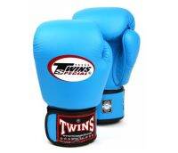 Twins special  Boxing Gloves BGVL-3 ฺBlue 8,10,12,14,16 oz Muay Thai Sparring MMA K1 นวมซ้อมชกทวินส์ สเปเชี่ยล สีฟ้า หนังแท้ 100%