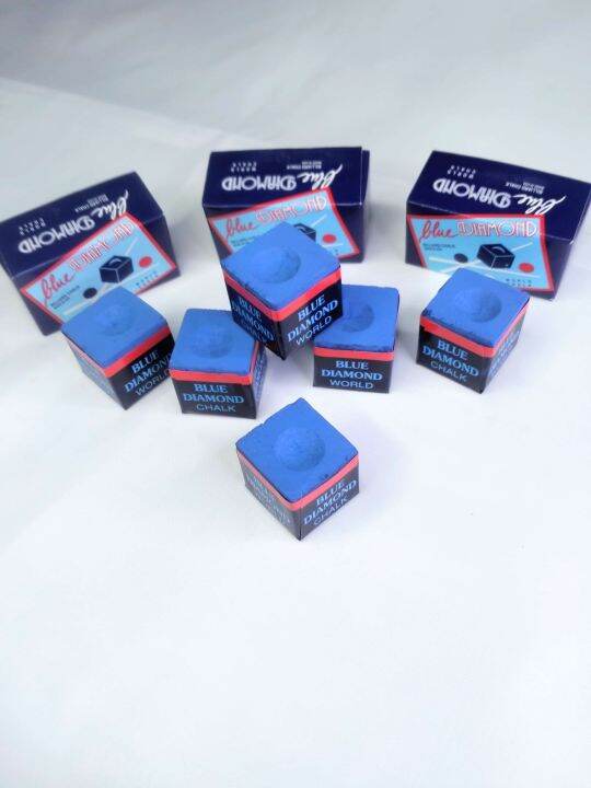 1 dozen Blue diamond billiard chalk / tisa sa bilyaran Lazada PH