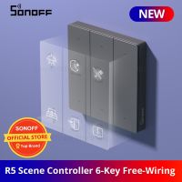 ✘ SONOFF SwitchMan R5 Scene Controller with Battery 6-Key Free-Wiring eWeLink-Remote Control Works SONOFF M5/MINIR3 Smart Home