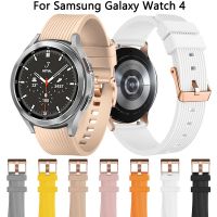 ◑▼ 20mm pasek do Samsung Galaxy zegarek 4 40mm 44mm Smartwatch silikonowy Sport bransoletka Correa Galaxy Watch4 klasyczny 42mm 46mm zespół