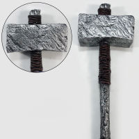 1:1คอสเพลย์ War Beast Sacrifice Hammer Fighting Hammer Prop เกมภาพยนตร์ Cos Primitive Tribe Hammer ความปลอดภัย PU อาวุธรุ่น63ซม.