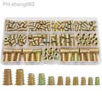 ABSF Threaded Inserts Nuts Wood Insert Assortment Tool Kit M4/M5/M6/M8 Furniture Screw Inserts Bolt Fastener(165 PCS)