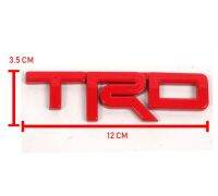 โลโก้ อักษร TRO สีแดง เงา TOYOTA ไฮลักซ์ REVO LOGO TRO โตโยต้า HILUX รีโว่ กระจังหน้า ABS+3M เทป ขนาด 13.5*3.5*0.5