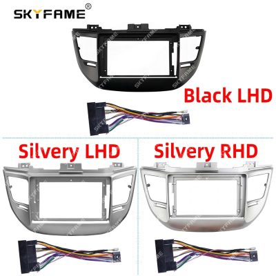 SKYFAME Car Frame Fascia Adapter Android Radio Dash Fitting Panel Kit For Hyundai Tucson IX35